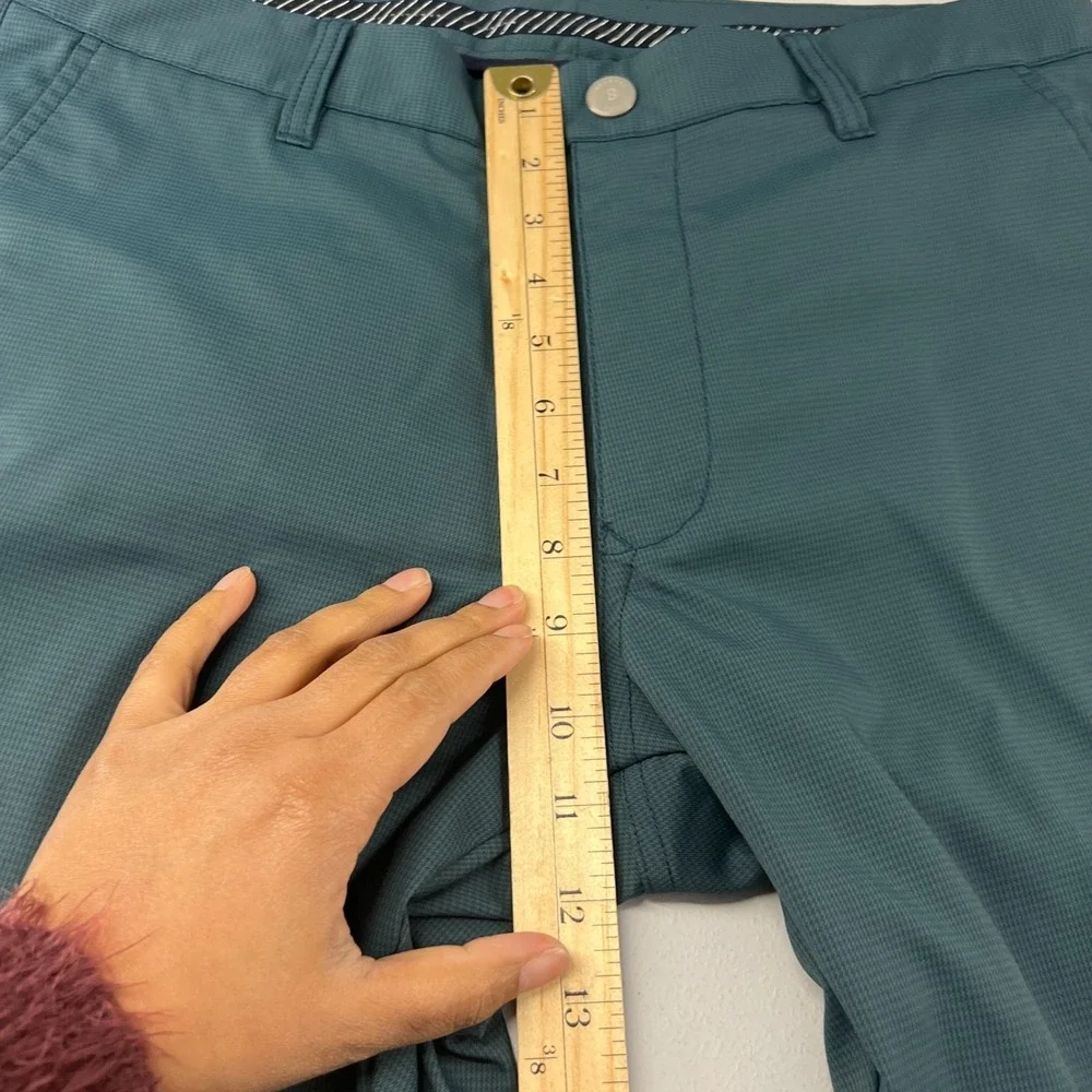 Bonobos Golf Chino Pant Mens‎ 34 Teal Houndstooth Performance Classic Straight